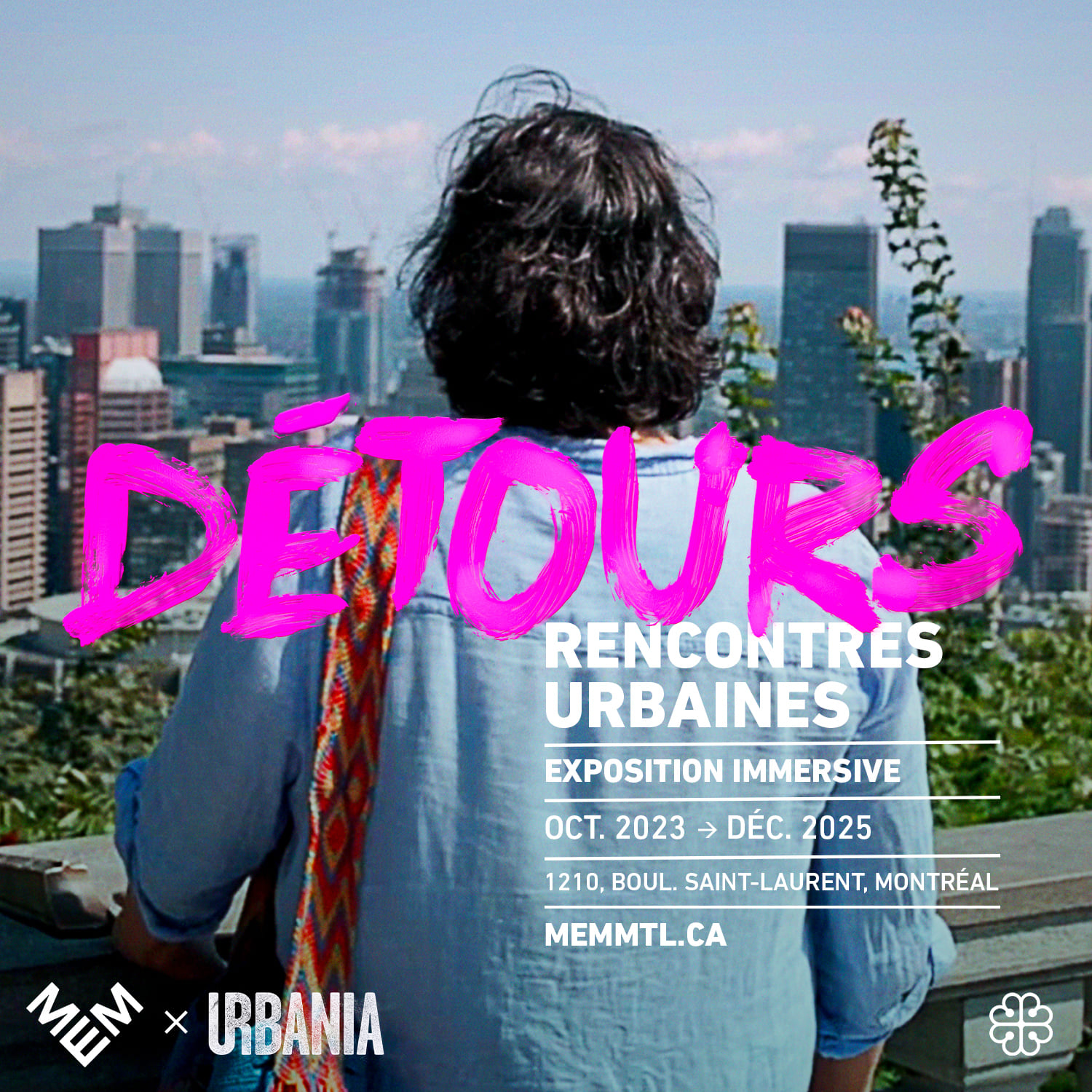 Poster of temporary exhibition Detours - Urban Experiences