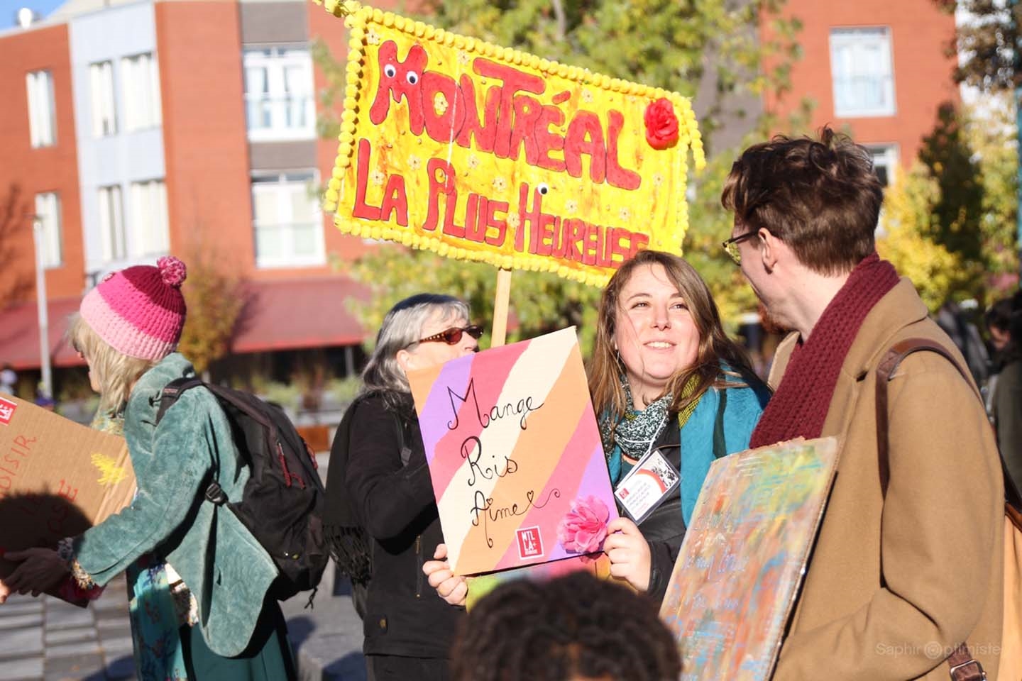 Une manifestation de la joie